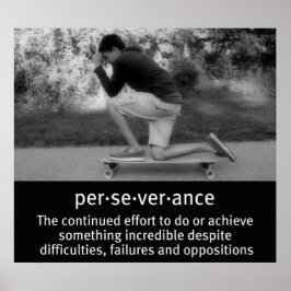 Die Pose des Longboard-Gebets Poster