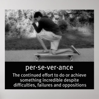 Die Pose des Longboard-Gebets Poster