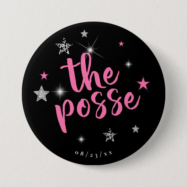 Die Posse Disco Junggesellinnenabschied-ID925 Button (Vorderseite)