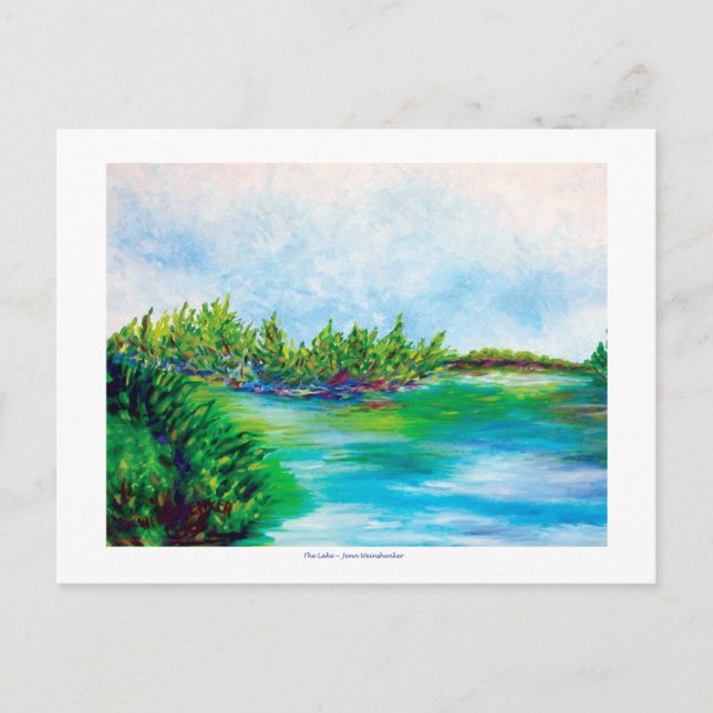 Die POST-KARTE zum See Postkarte (Vorderseite)