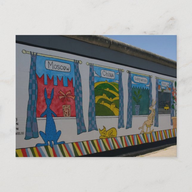 Die Postkarte der Berliner Mauer (Vorderseite)