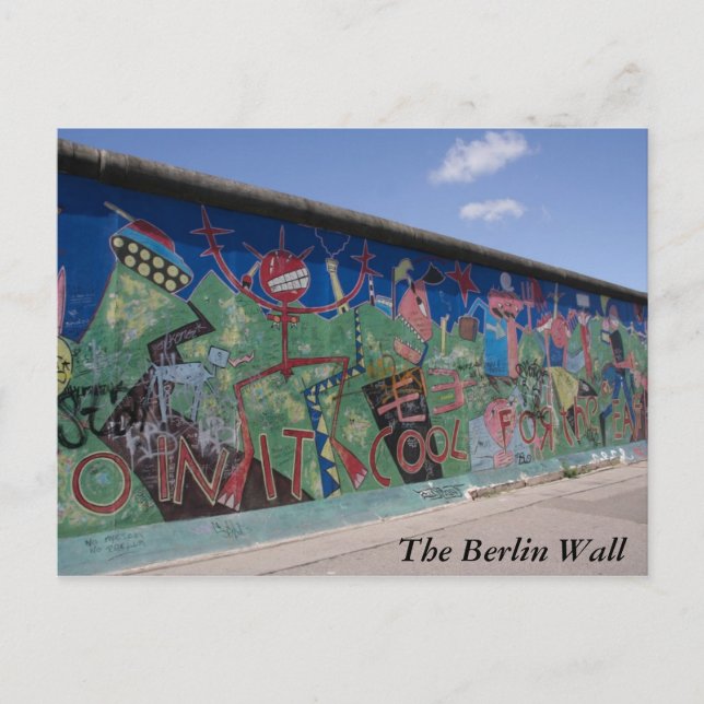 Die Postkarte der Berliner Mauer (Vorderseite)