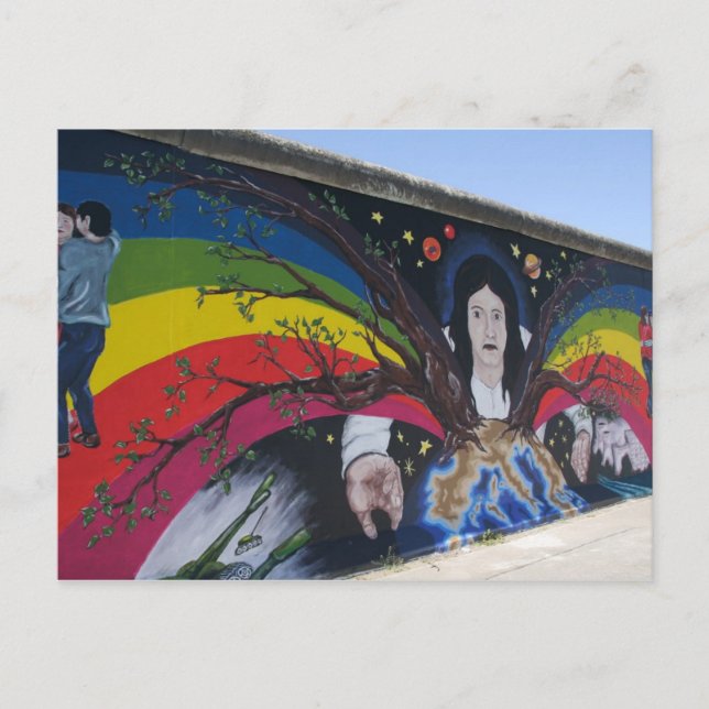 Die Postkarte der Berliner Mauer (Vorderseite)