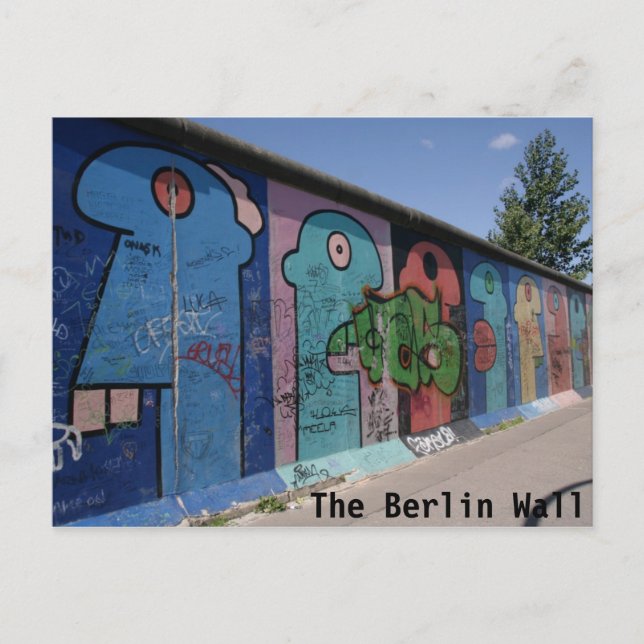 Die Postkarte der Berliner Mauer (Vorderseite)