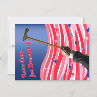 Die Postkarte der Cane-Demokratie erhöhen