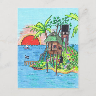 Die Postkarte der Insel