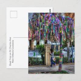 Die Postkarte der Mardi Gras Bead Tree
