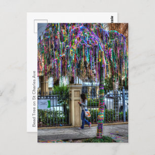 Die Postkarte der Mardi Gras Bead Tree