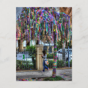 Die Postkarte der Mardi Gras Bead Tree