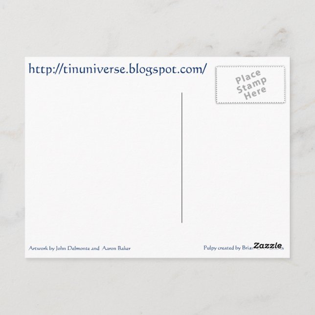 Die Postkarte der zwei Pulpys (Rückseite)