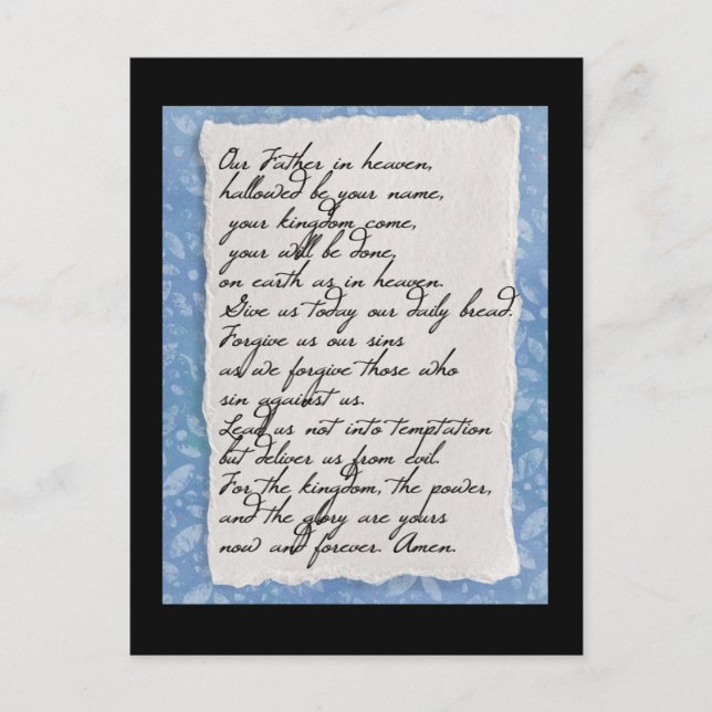 Die Postkarte des Herrn (Vorderseite)