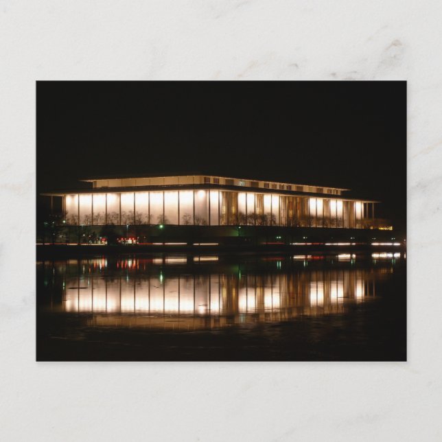 Die Postkarte des Kennedy Center (Vorderseite)