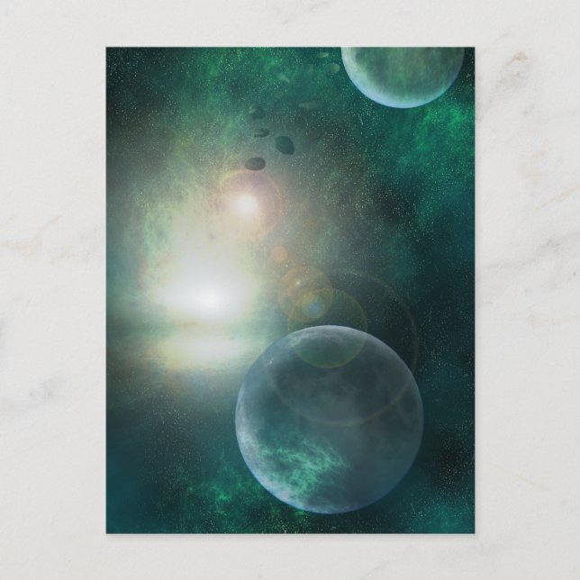 Die Postkarte des Kosmos (Vorderseite)