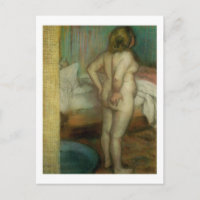 Die Postkarte für die Ehefrau des Bächers