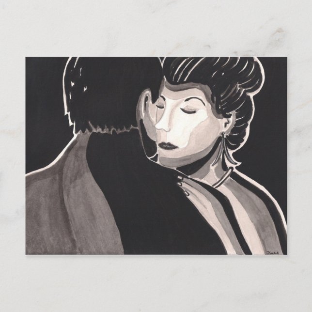 Die Postkarte "Letzter Tanz" (Vorderseite)