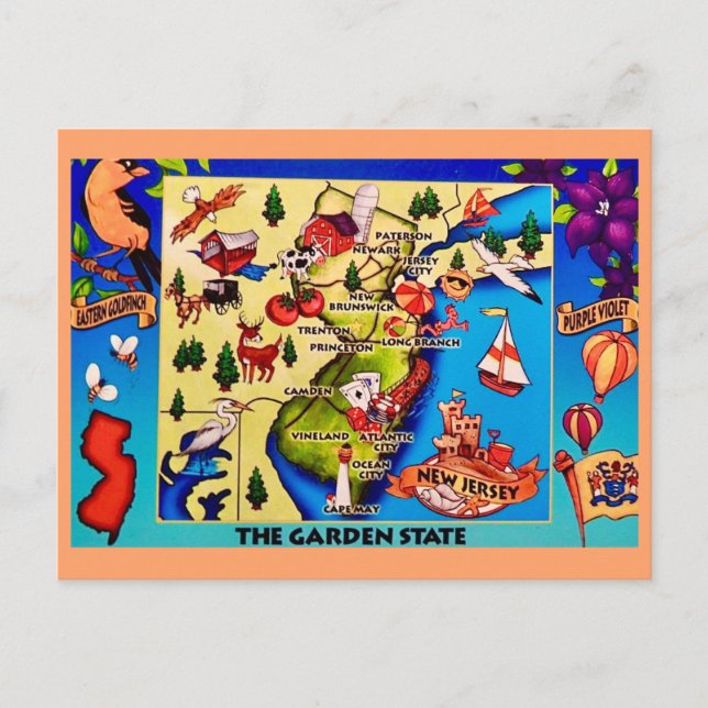 Die Postkarte vom Garden State (Vorderseite)