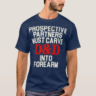 Die potenziellen Partner müssen T-Shirt