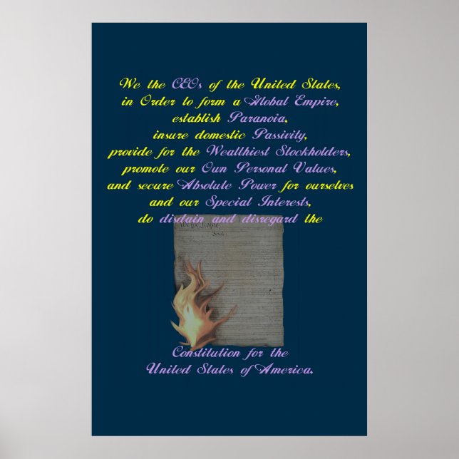 Die Präambel neu geschrieben Poster (Vorne)