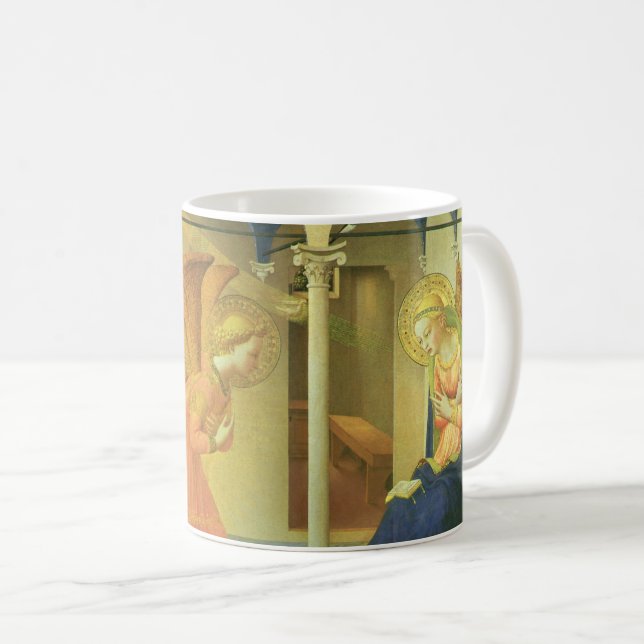 Die Prado-Ankündigung von Fra Angelico Kaffeetasse (VorderseiteRechts)