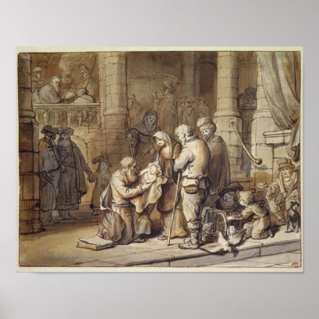 Die Präsentation Christi im Tempel Poster (Vorne)