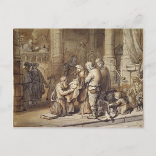 Die Präsentation Christi im Tempel Postkarte