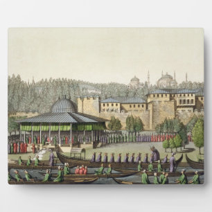 Die Präsentation des Admirals zum Sultan, pla Fotoplatte