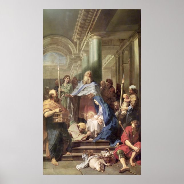 Die Präsentation im Tempel, 1692 Poster (Vorne)