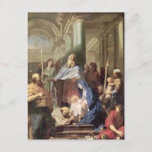 Die Präsentation im Tempel, 1692 Postkarte
