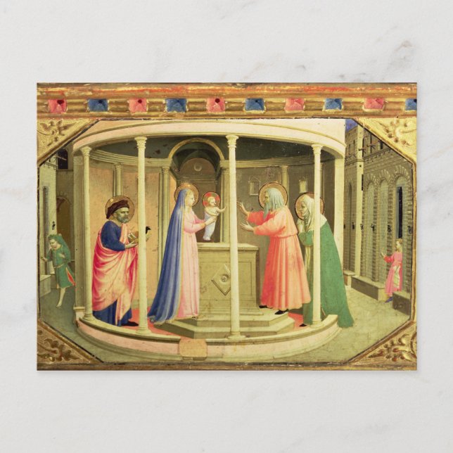 Die Präsentation im Tempel Postkarte (Vorderseite)