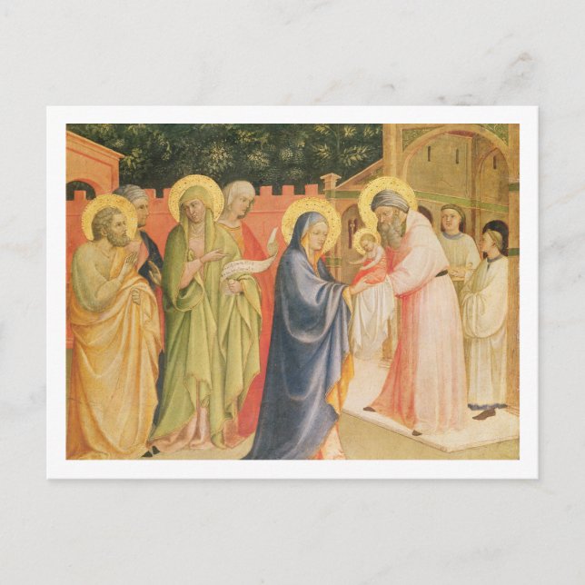 Die Präsentation im Tempel Postkarte (Vorderseite)