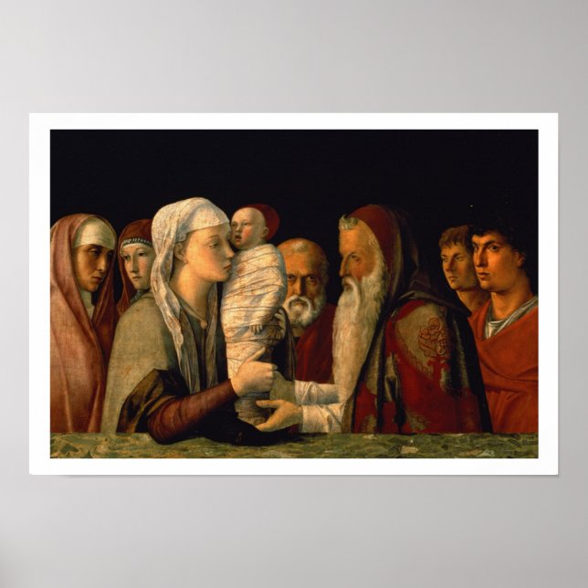 Die Präsentation von Jesus im Tempel Poster (Vorne)