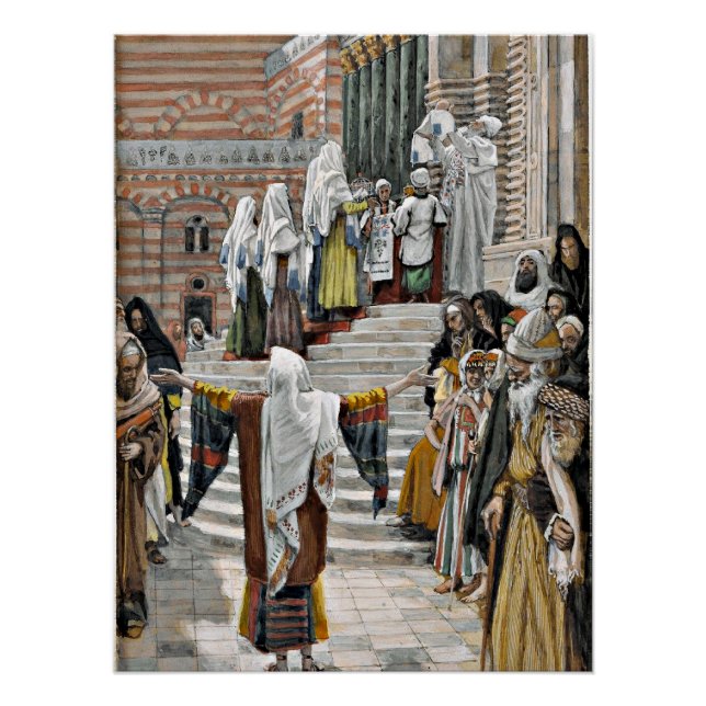 Die Präsentation von Jesus im Tempel Poster (Vorderseite)