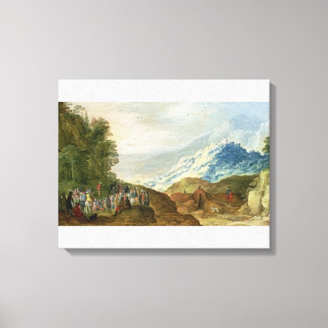 Die Predigt auf dem Berg Leinwanddruck (Vorderseite)