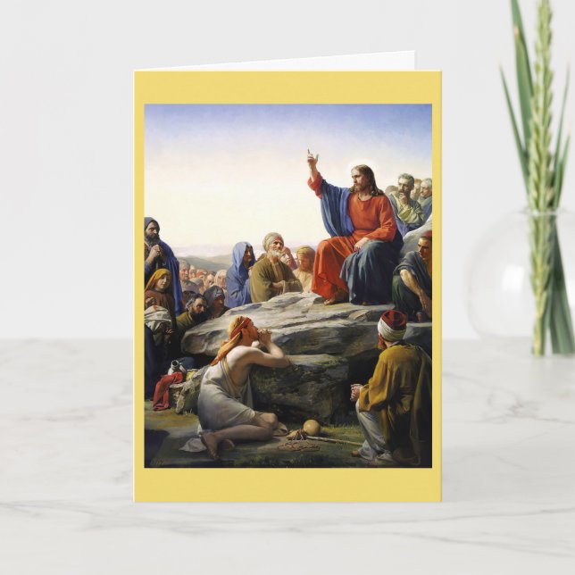 Die Predigt auf dem Berg, religiös Karte (Vorderseite)