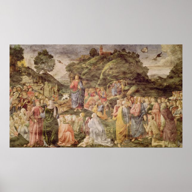 Die Predigt auf dem Berg, von der Sidin Poster (Vorne)