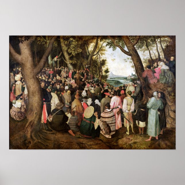 Die Predigt des Johannes des Taufers Poster (Vorne)