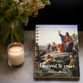 Die Predigt im Gebetsblatt des Berges Notizblock