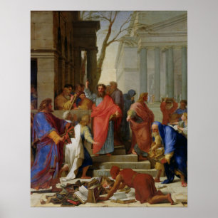 Die Predigt von St. Paul in Ephesus, 1649 Poster