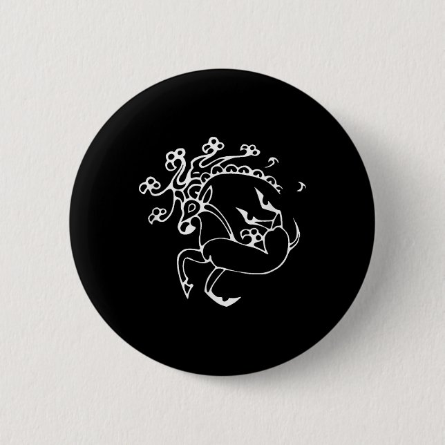 Die Priesterin des alten Russischen Eises Tattoo Button (Vorderseite)