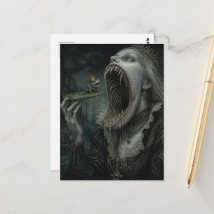 Die Prinzessin aß die Kröte Dark Fantasy Postkarte