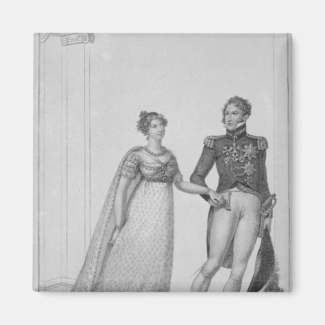 Die Prinzessin Charlotte von Wales und Prinz Magnet (Vorne)