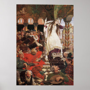 Die Prinzessin, die nie von Viktor Vasnetsov läche Poster