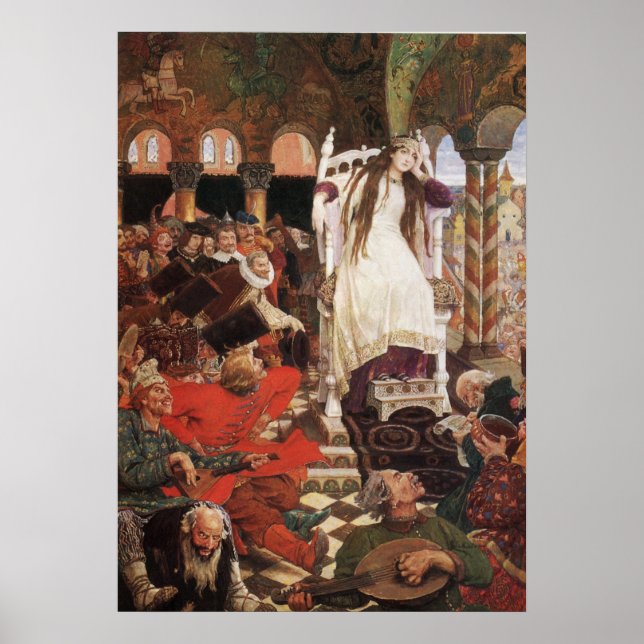 Die Prinzessin, die nie von Viktor Vasnetsov läche Poster (Vorne)