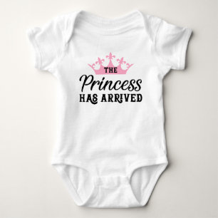Die Prinzessin hat die Krone von Tiara erreicht Baby Strampler