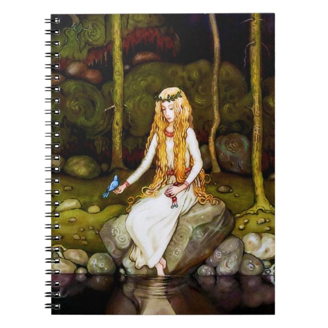 Die Prinzessin im Wald Notizblock (Vorderseite)