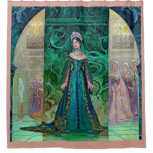 DIE PRINZESSIN IN THE MALACHITE PAVILLION 5 DUSCHVORHANG