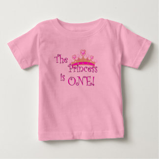 Die Prinzessin ist 1 Baby T-shirt