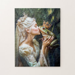 Die Prinzessin küsst den Froschprinzen Puzzle