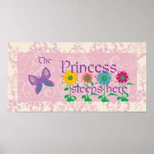 Die Prinzessin schläft hier Poster