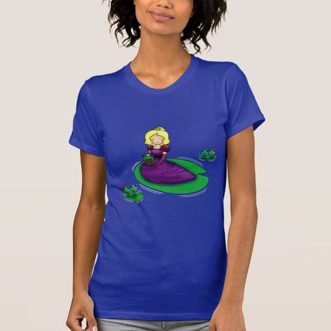 Die Prinzessin und der Frosch verabredeten? T-Shirt (Vorderseite)